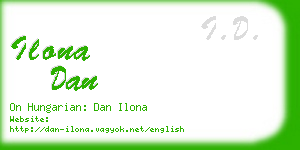 ilona dan business card